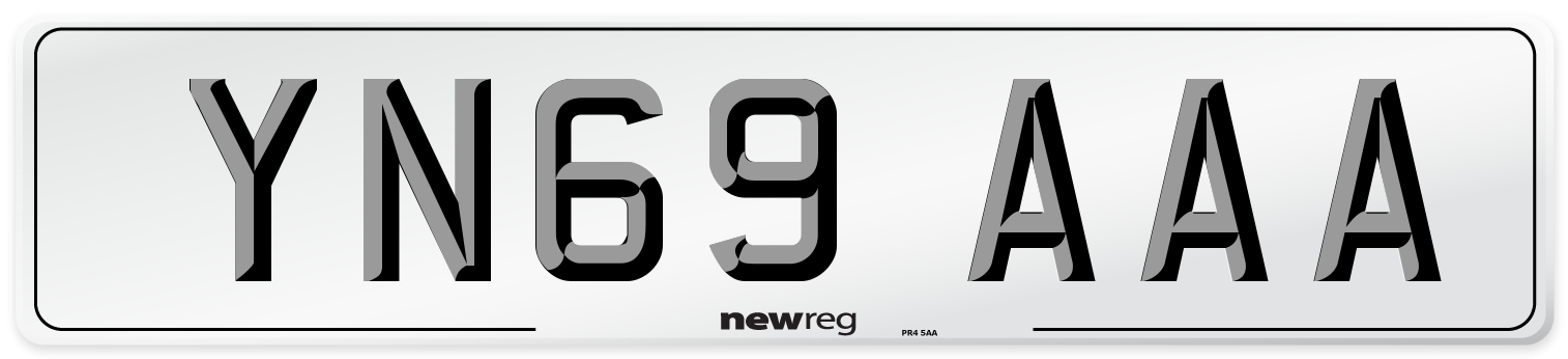 YN69 AAA Number Plate from New Reg